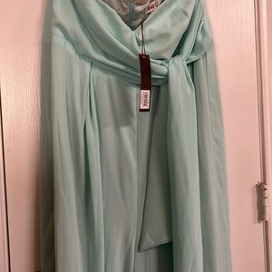 Monif C. NEW!,Strapless jumpsuit!,foam green,size 2